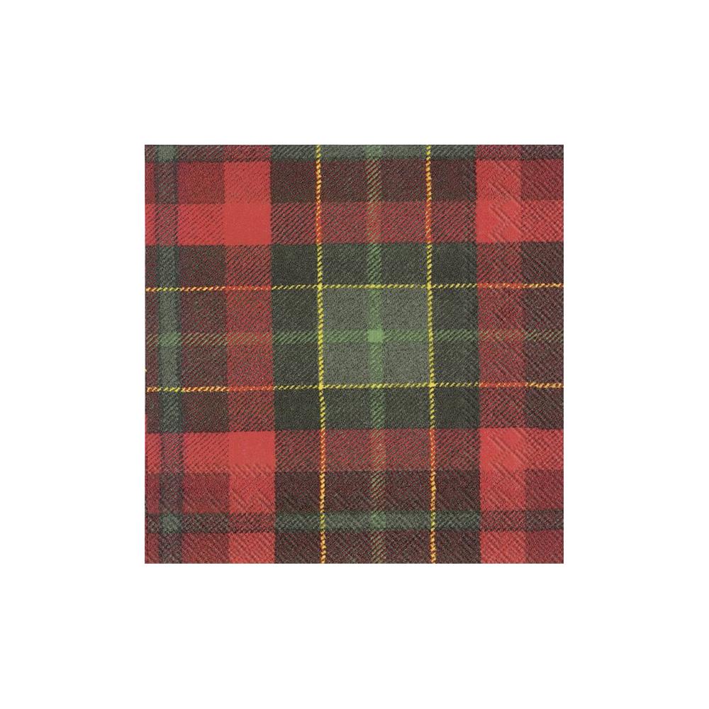 IHR papírszalvéta csomag 25x25cm TARTAN piros