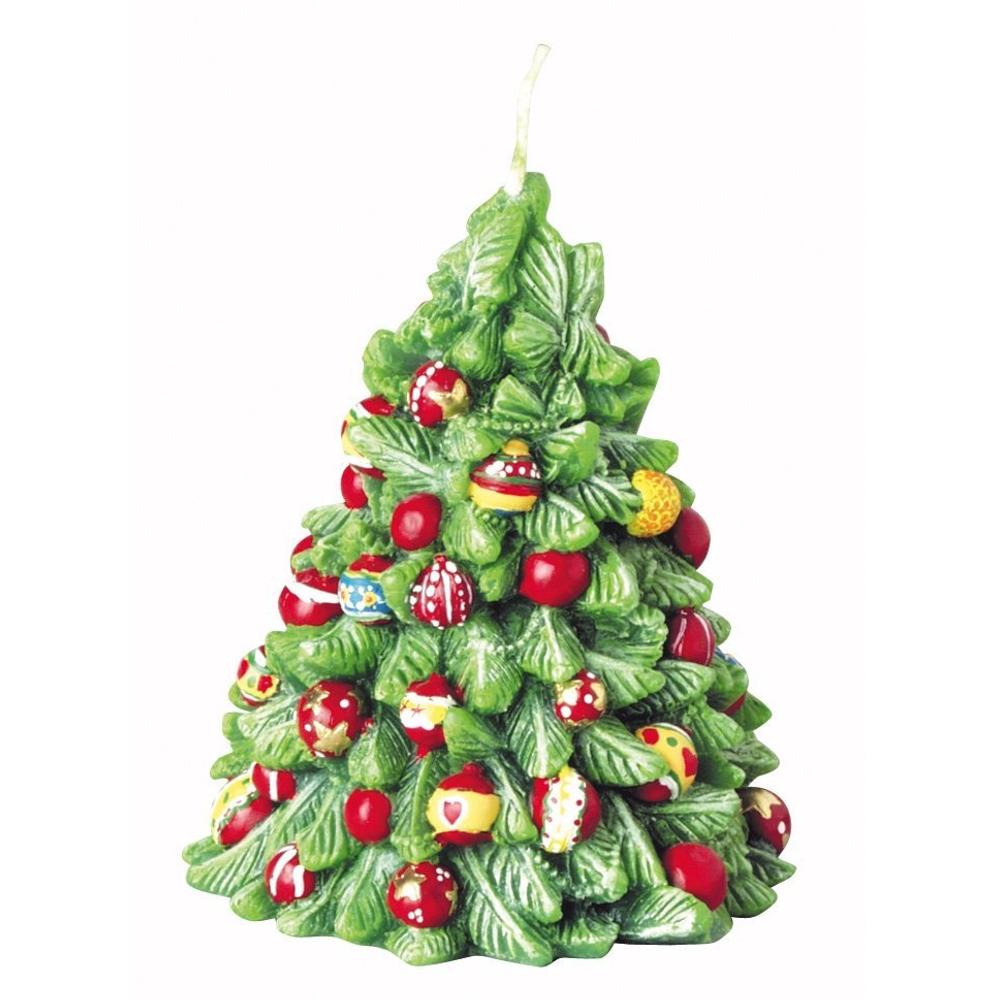 IHR DECORATED TREE gyertya 7,5x11cm