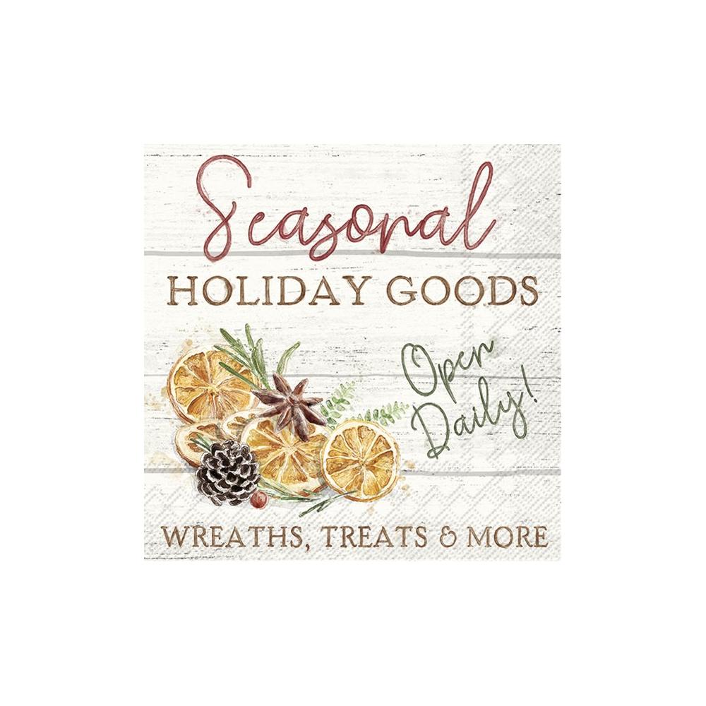 IHR papírszalvéta csomag 33x33cm SEASONAL GOODS krém