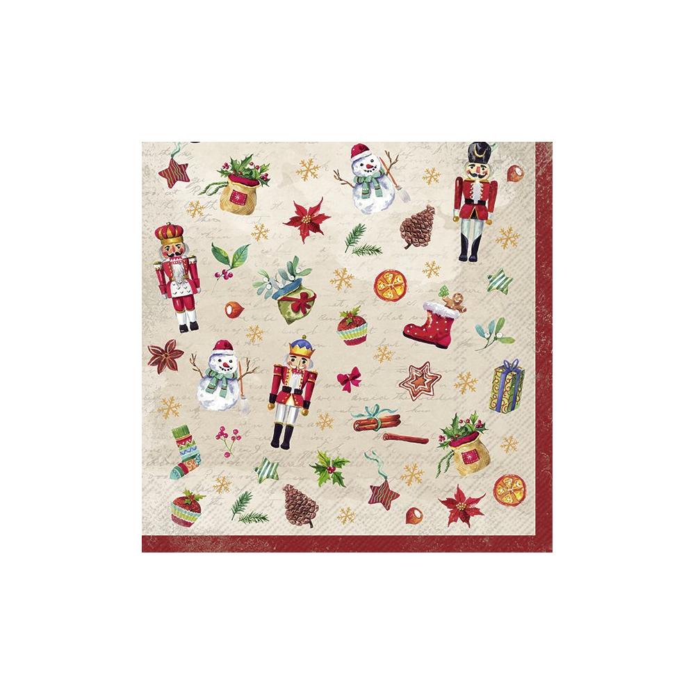 IHR papírszalvéta csomag 33x33cm FESTIVE TRADITION krém