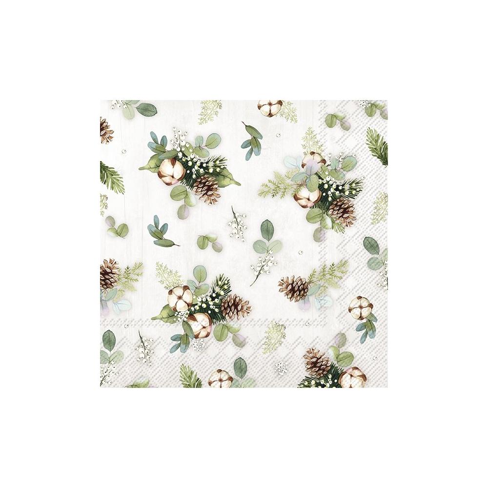 IHR papírszalvéta csomag 33x33cm COTTON DECO krém