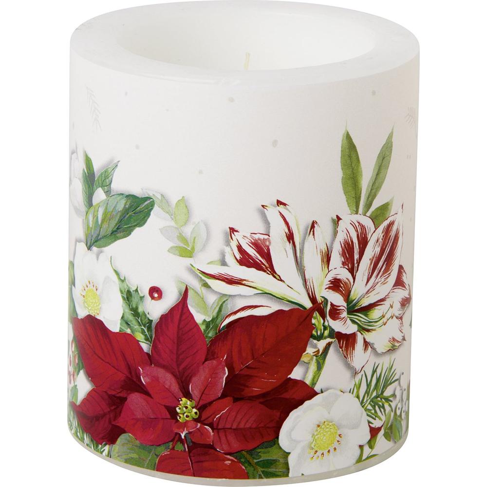 IHR CHRISTMAS FLORALS gyertya 9x10,5cm