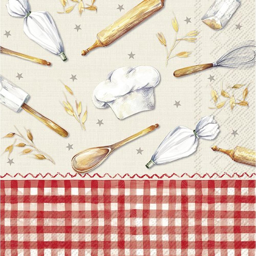 IHR BAKING UTENSILS papírszalvéta csomag 33x33cm