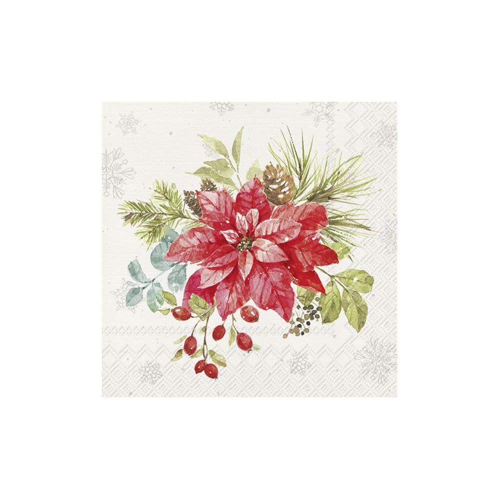 IHR CHRISTMAS BOUQUET papírszalvéta csomag 33x33cm