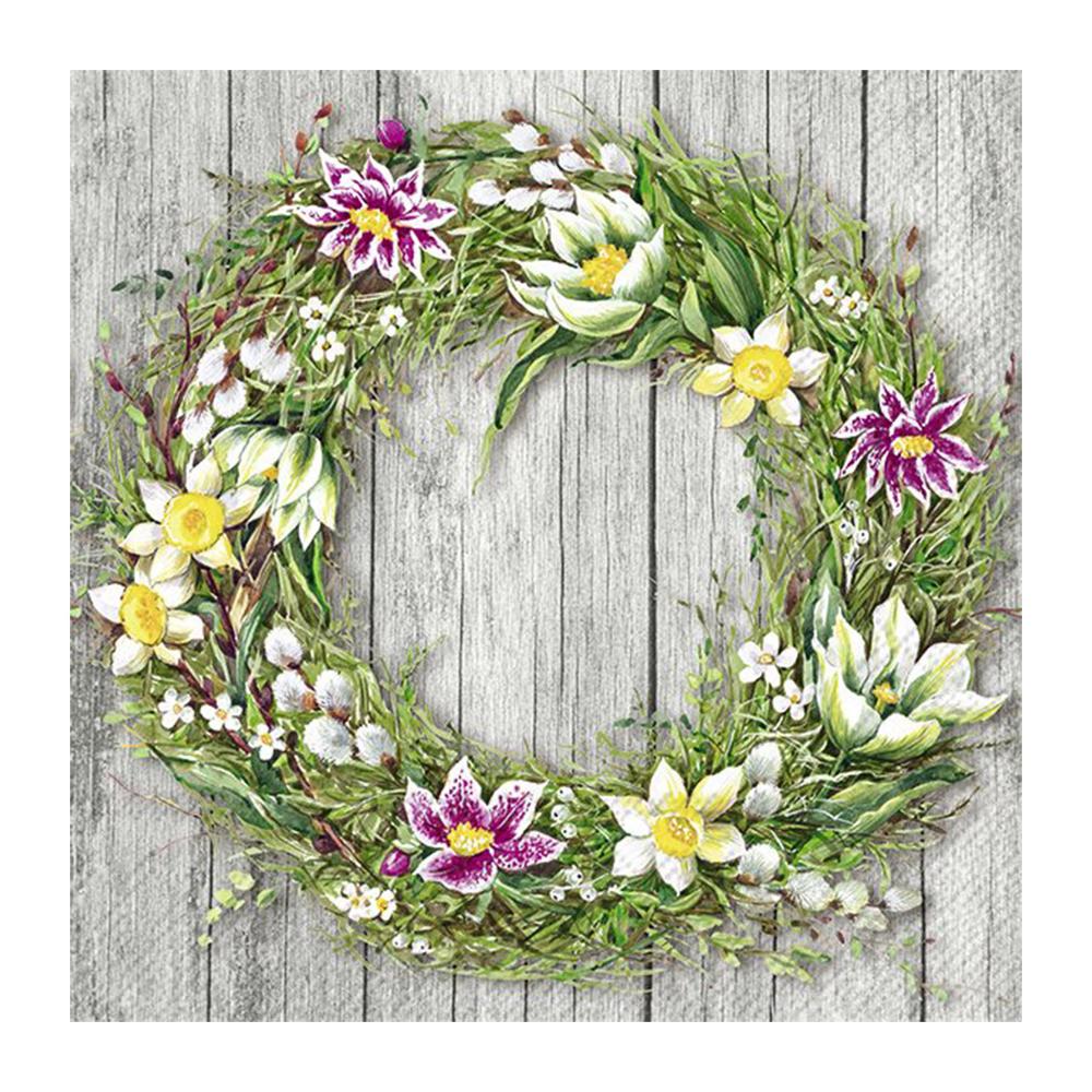 IHR SPRING WREATH papírszalvéta csomag 33x33cm
