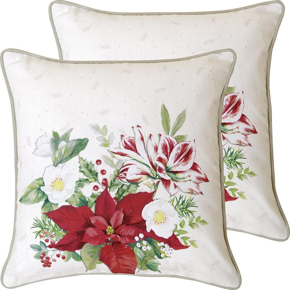 IHR CHRISTMAS FLORALS töltött díszpárna 40x40cm