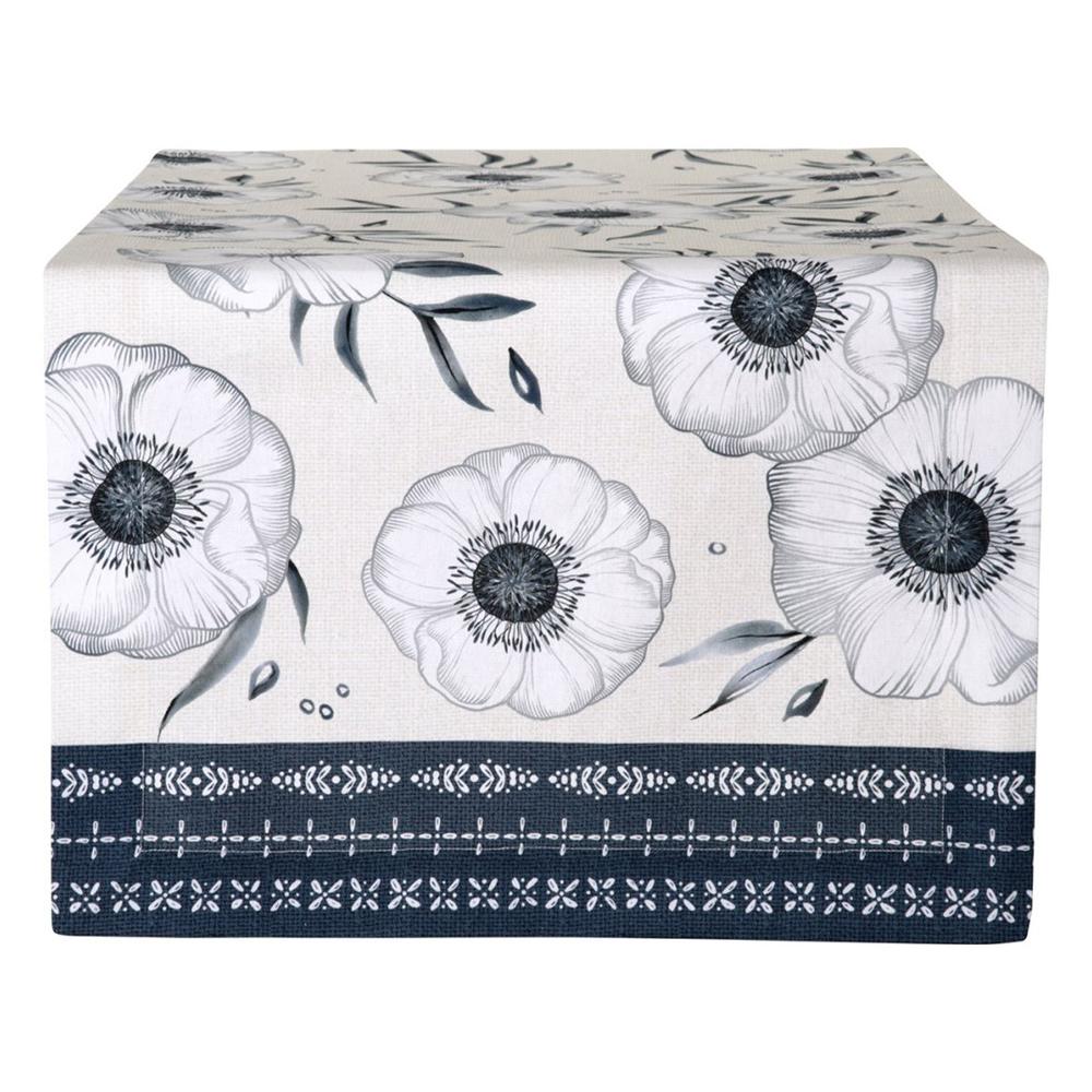 IHR HOLLY FLOWER CREAM asztali futó 45x150cm