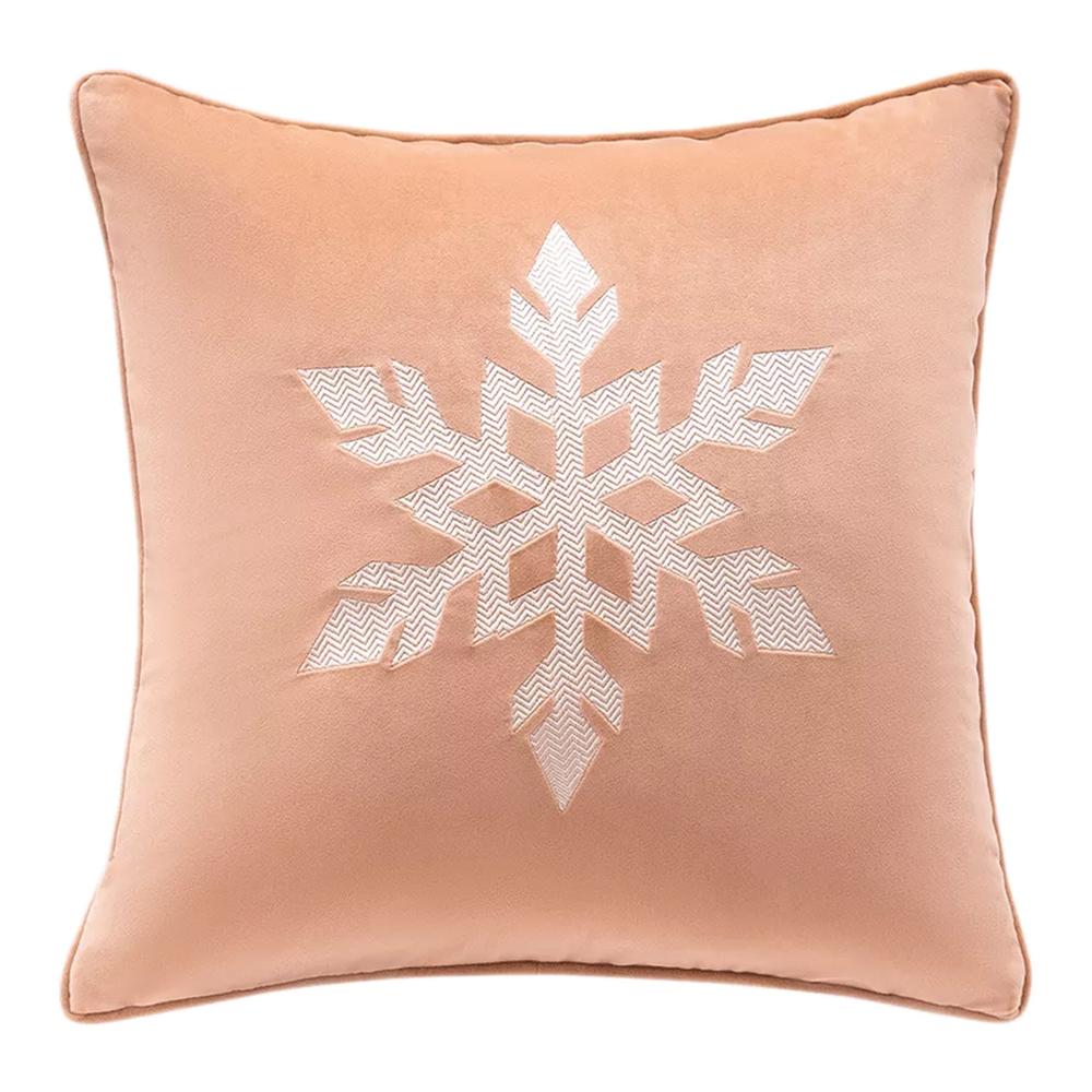 M&A töltött díszpárna SNOWFLAKE 45x45cm FB70 bézs