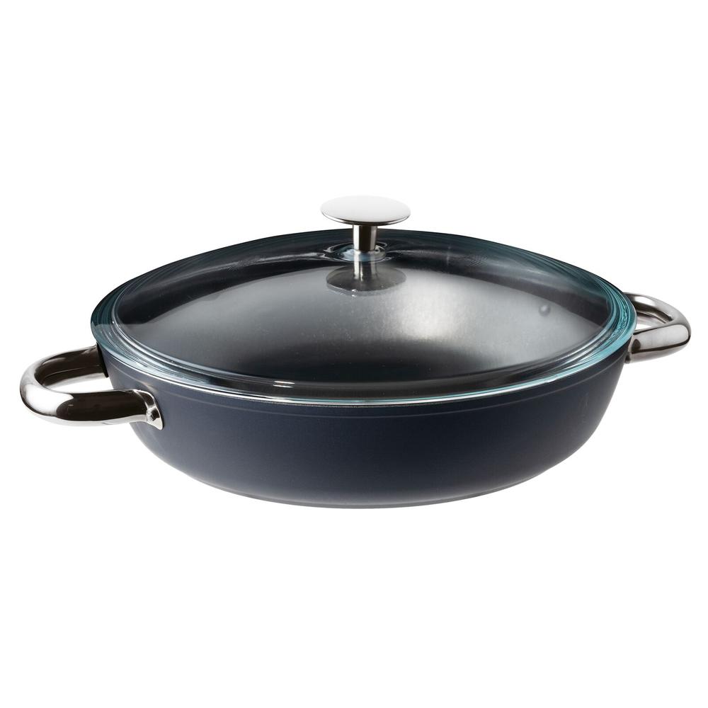 Sambonet Midnight Blue Silver Protection nyeles főzőedény 28cm