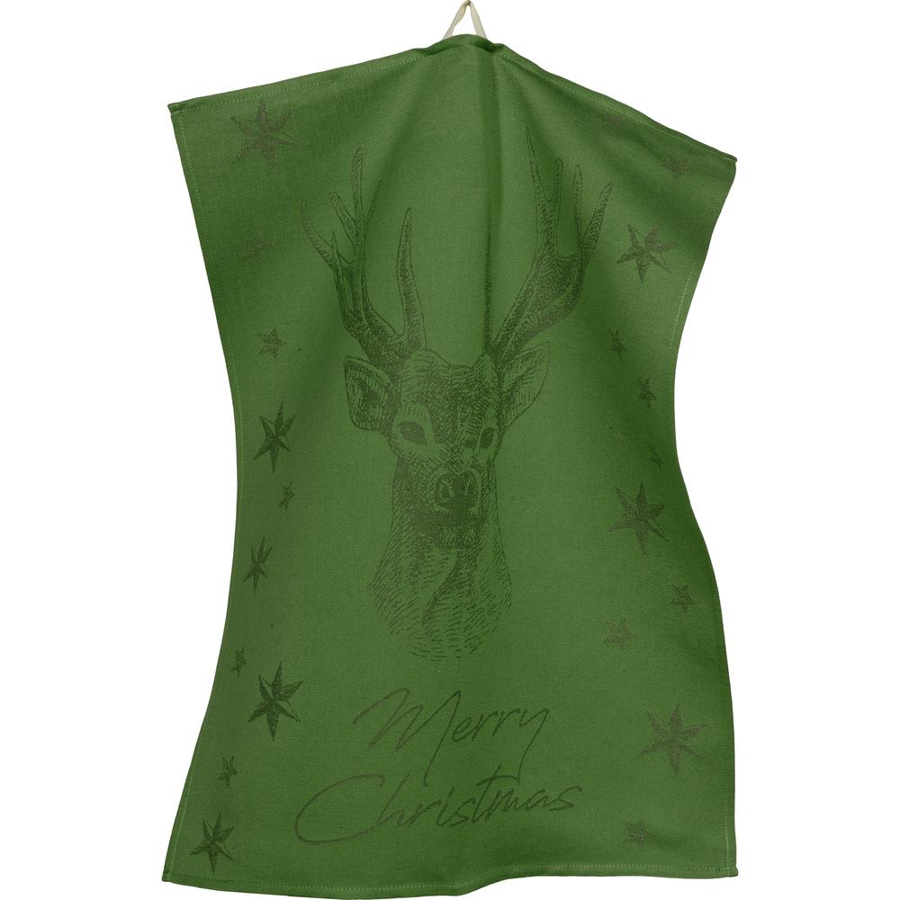 Sander konyharuha CHRISTMAS DEER 50x70cm FB02 zöld