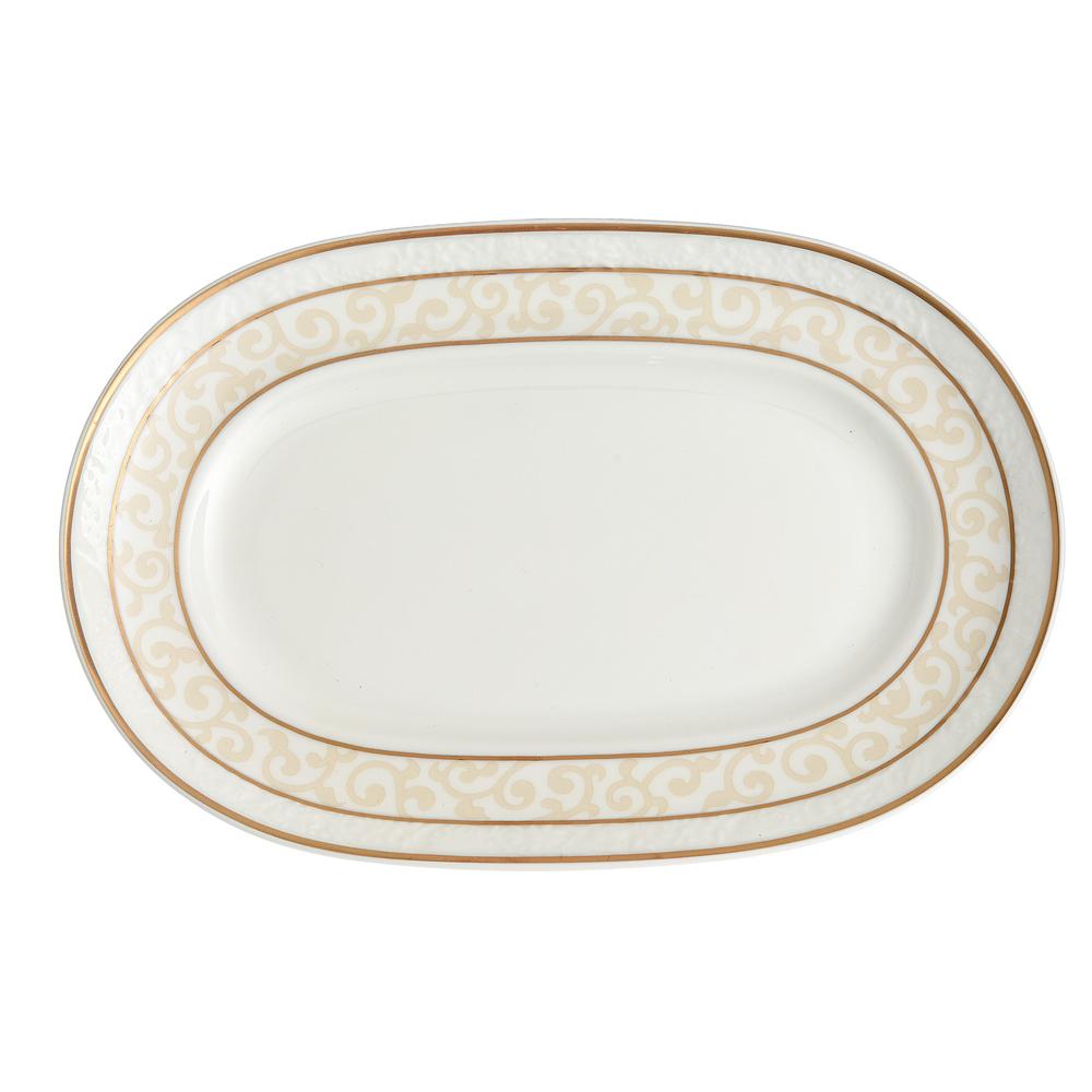 V&B Ivoire csontos tálka-alátét szószkiöntőhöz 22cm