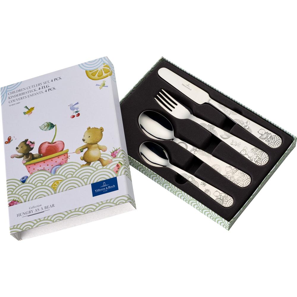 V&B Hungry Bear evőeszközkészlet 4részes