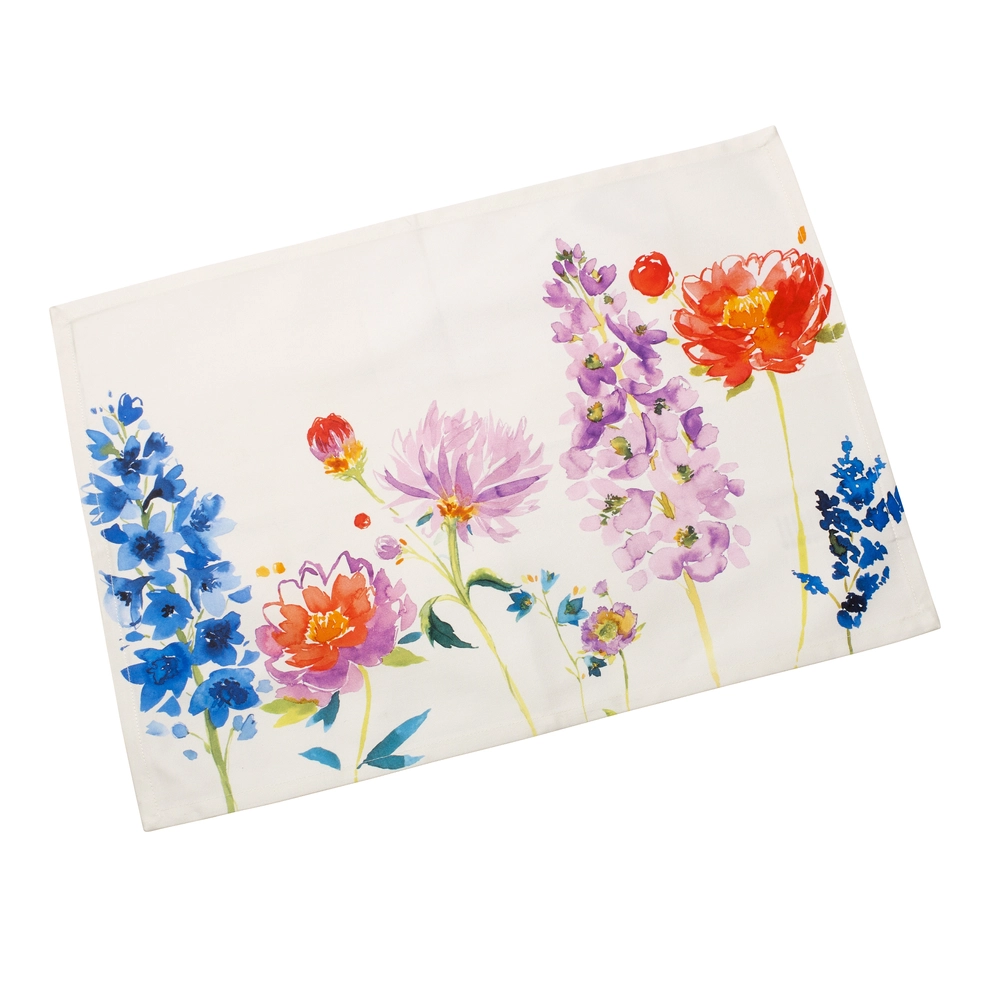 V&B Textil Accessoires Anmut Flowers Satin tányéralátét 35x50cm