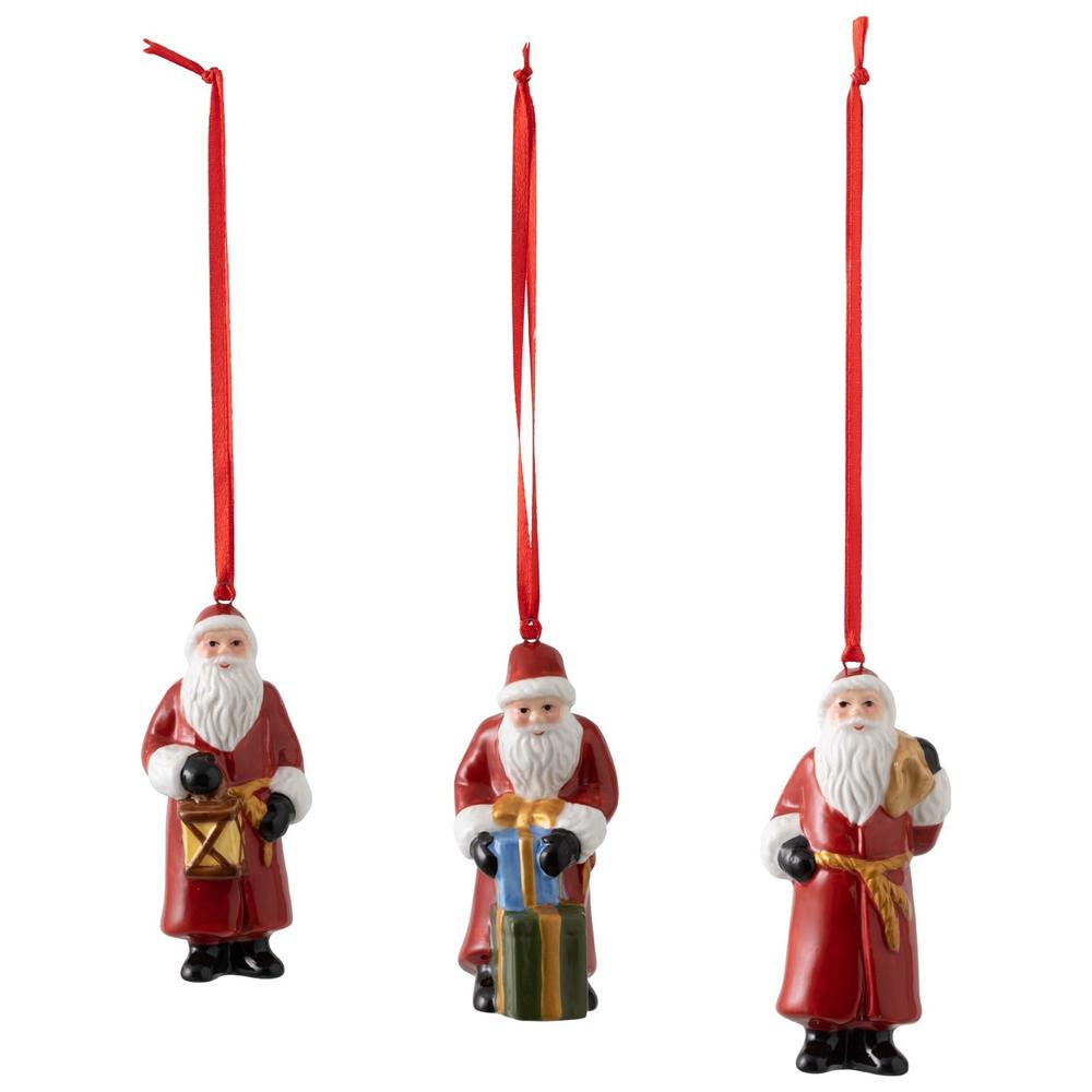 V&B Nostalgic Ornaments karácsonyfadísz szett 3részes, Télapók
