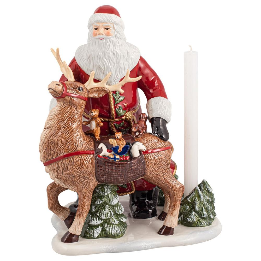 V&B Chirstmas Toys Memory gyertyatartó, Télapó szarvassal