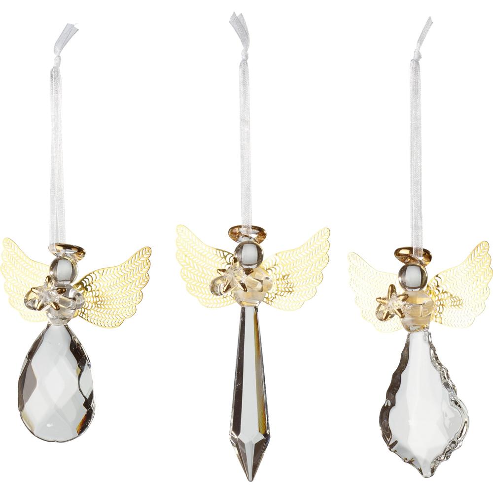 V&B Winter Collage Accessories karácsonyfadísz szett 3részes, Angyalkák