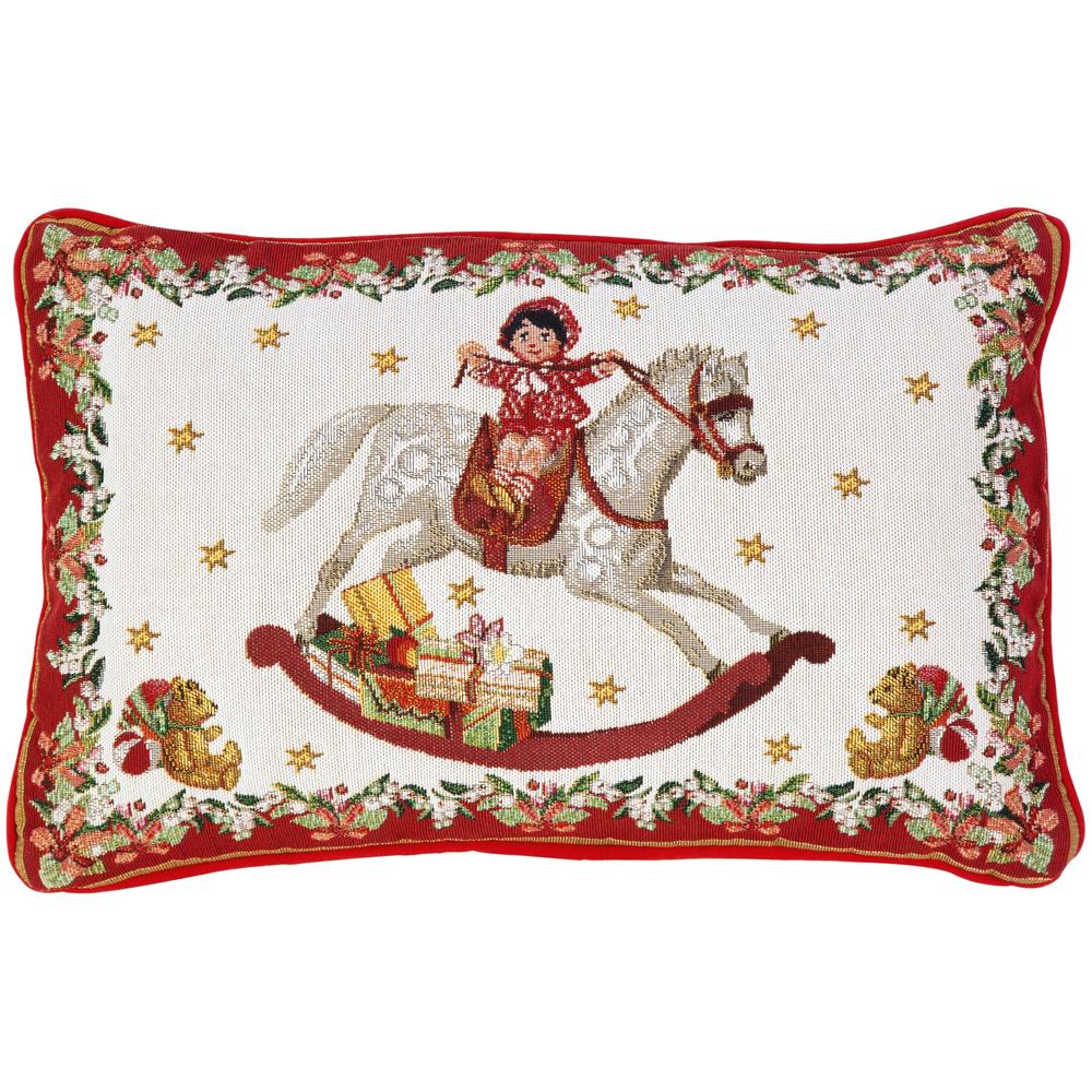 V&B Toy's Fantasy gobelin töltött díszpárna 32x48cm, Hintaló
