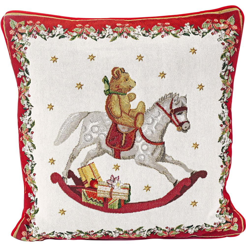 V&B Toy's Fantasy gobelin töltött díszpárna 45x45cm, Hintaló