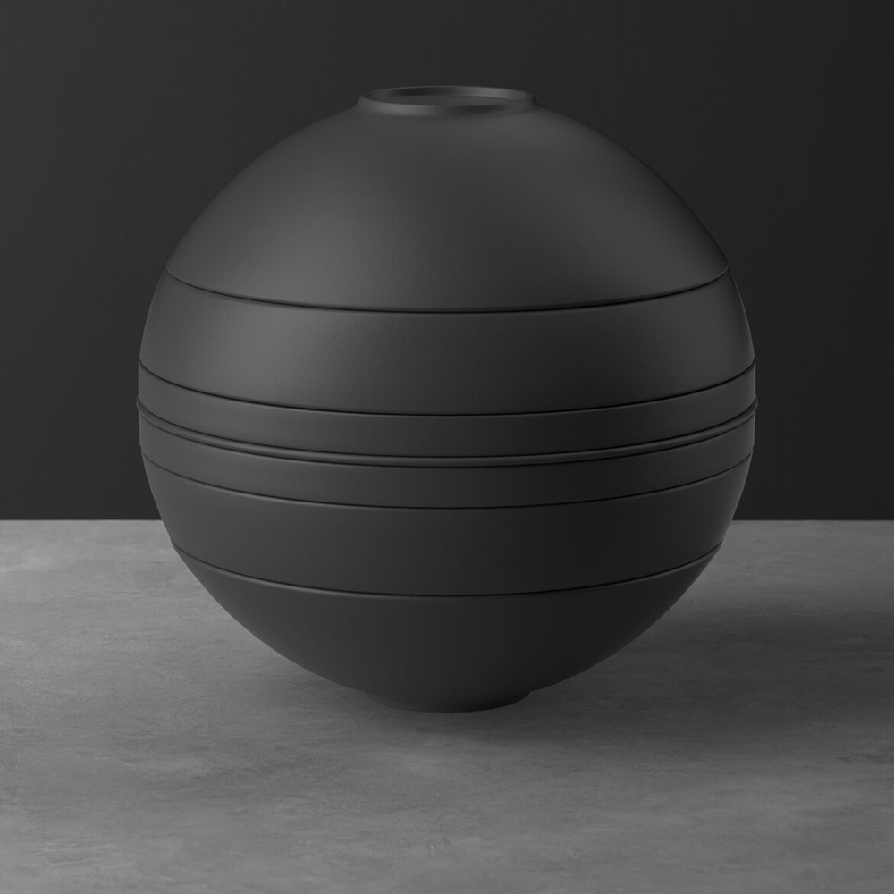 V&B Iconic La Boule gömb alakú étkészlet 2személyes, Fekete