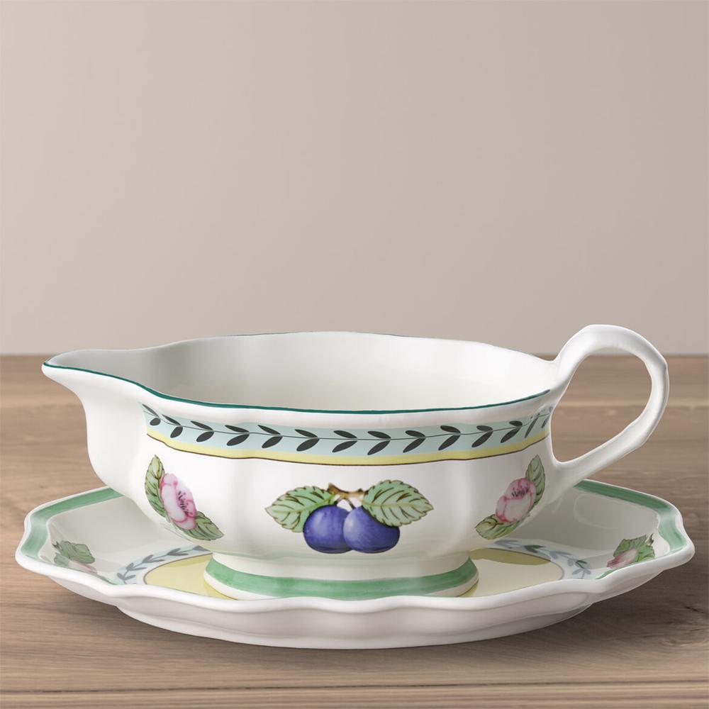 V&B French Garden Fleurence szószkiöntő alátéttel 0,40l