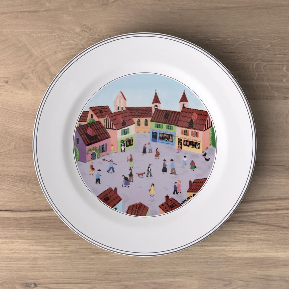 V&B Design Naif lapostányér 27cm, Falu