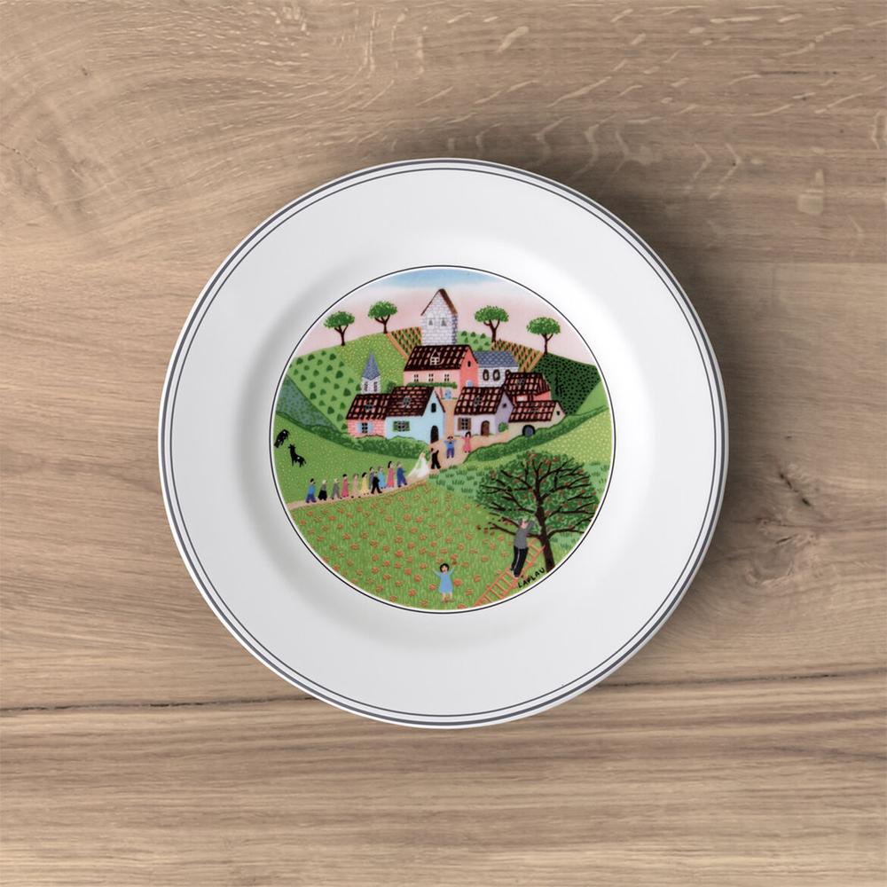 V&B Design Naif zsemletányér 17cm, Esküvő
