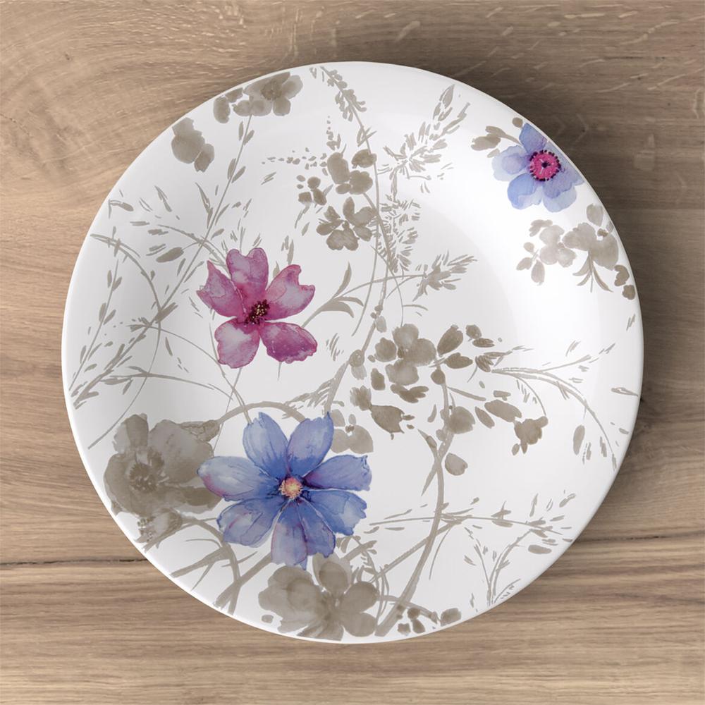 V&B Mariefleur Gris Basic desszertes-reggelizőtányér 21cm, dús mintázatú