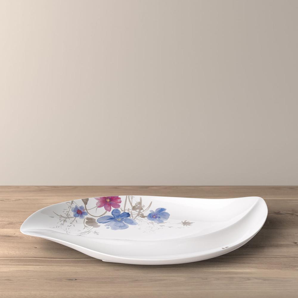 V&B Mariefleur Gris Serve & Salad kínálótál 50x30cm