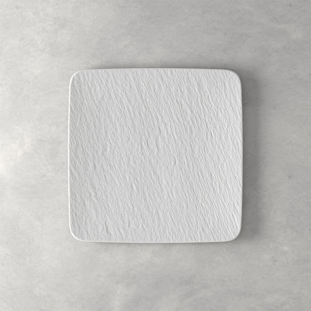 V&B Manufacture Rock Blanc büfé-alátéttányér 32,5x32,5cm
