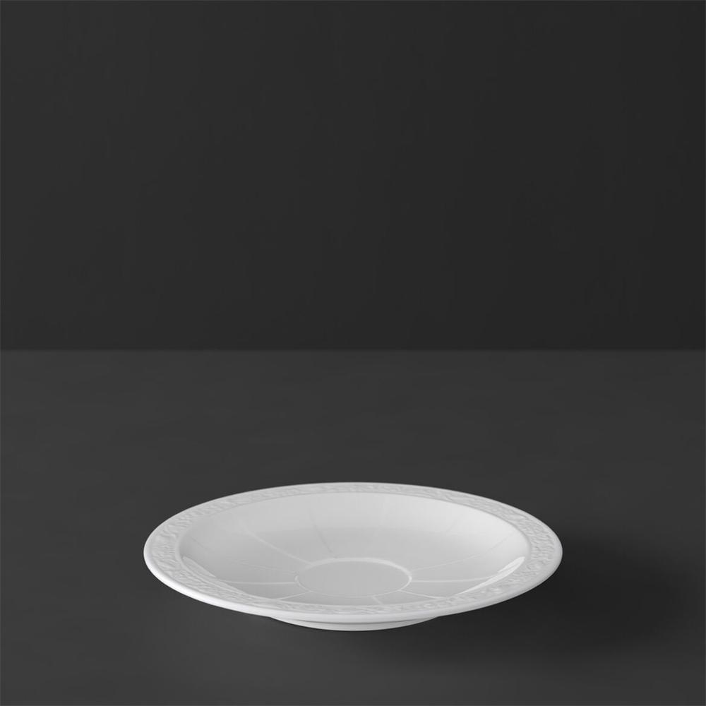 V&B White Pearl alátét eszpresszós csészéhez 13cm