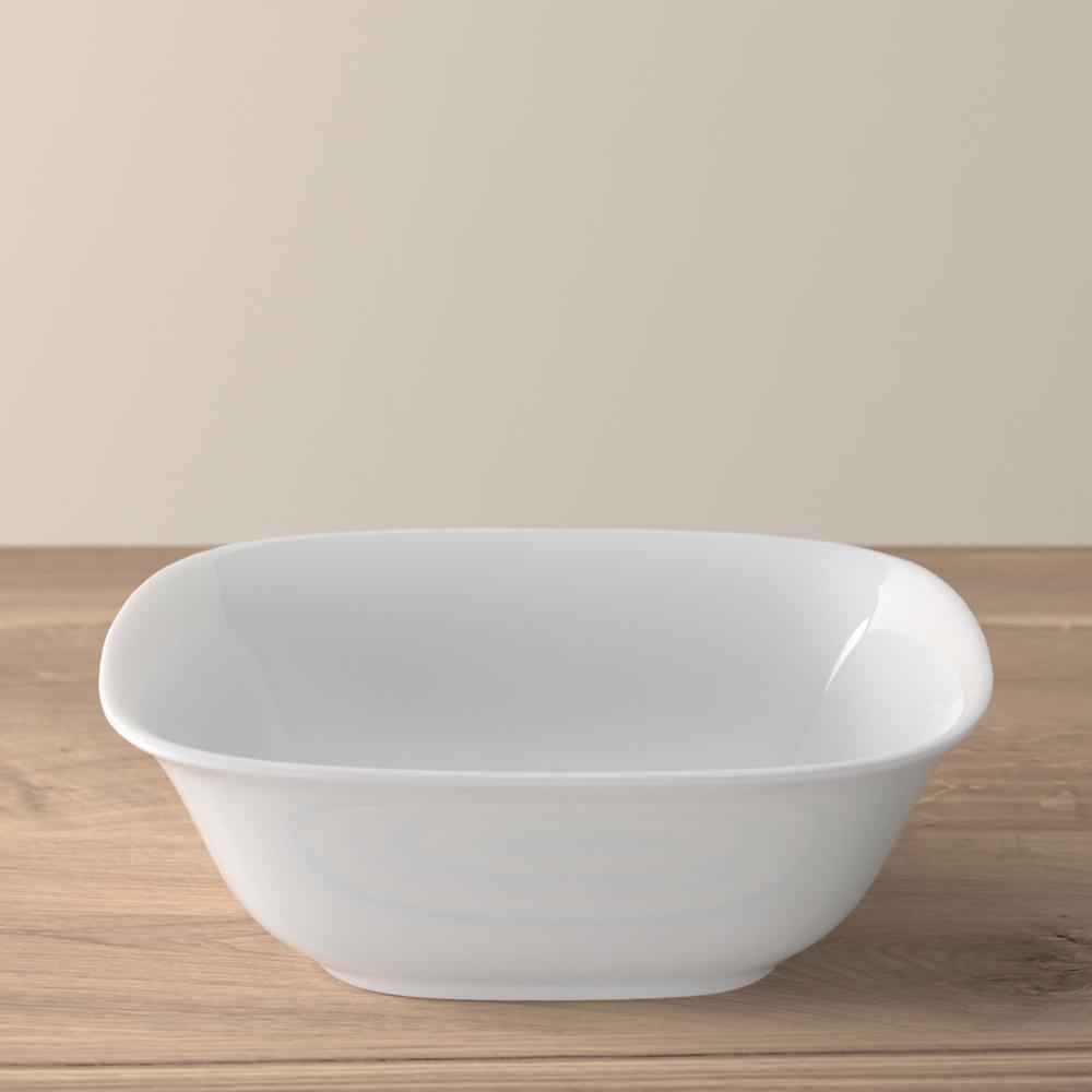 V&B Royal szögletes salátás tál-leveses tányér 17cm