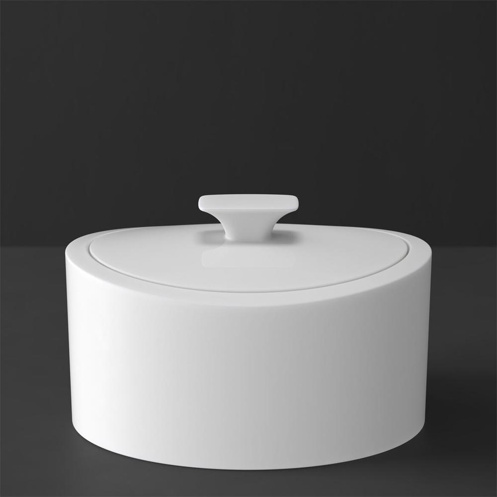 V&B MetroChic Blanc Gifts porcelán tárolódoboz 0,80l