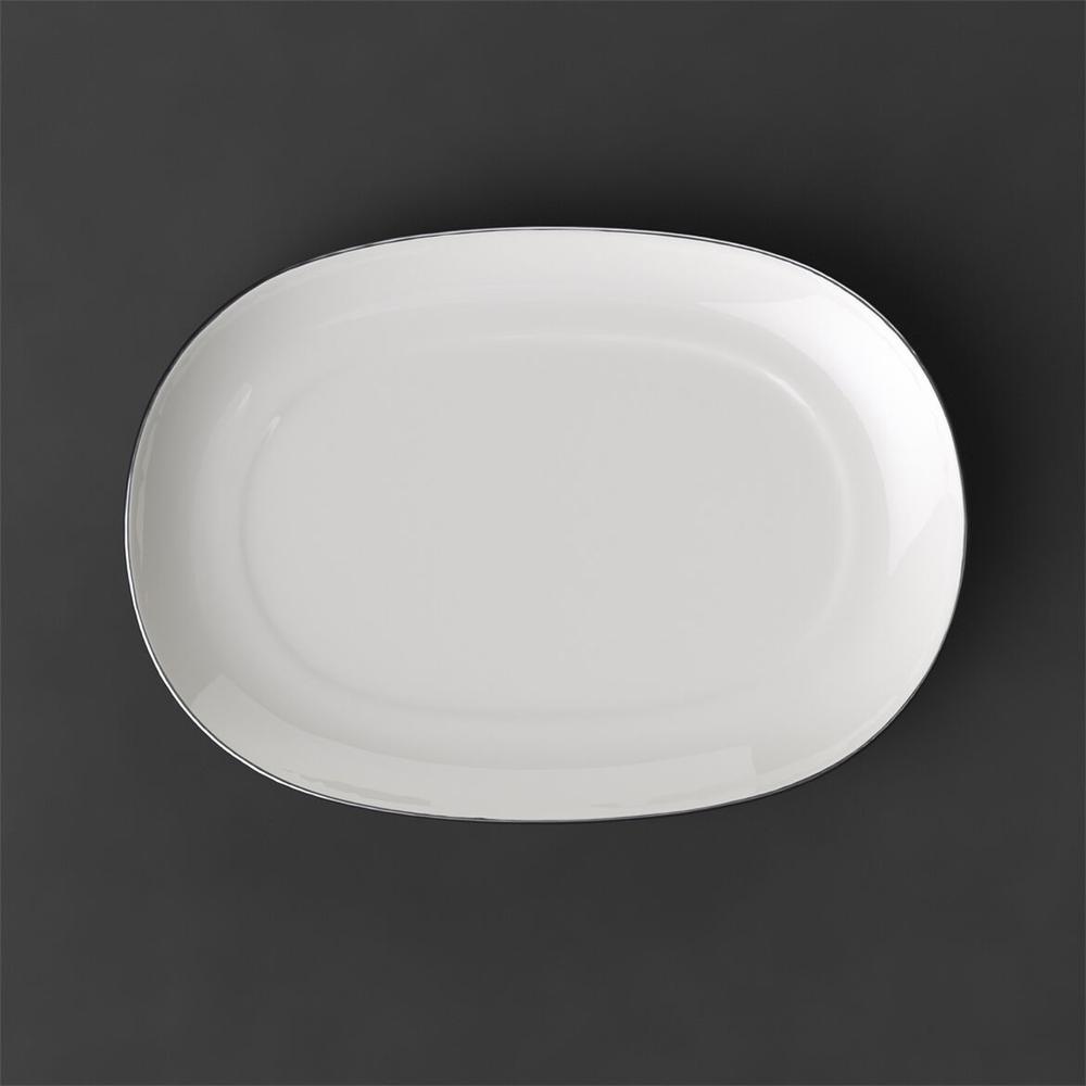 V&B Anmut Platinum No.1 csontos tálka-alátét szószkiöntőhöz 20cm
