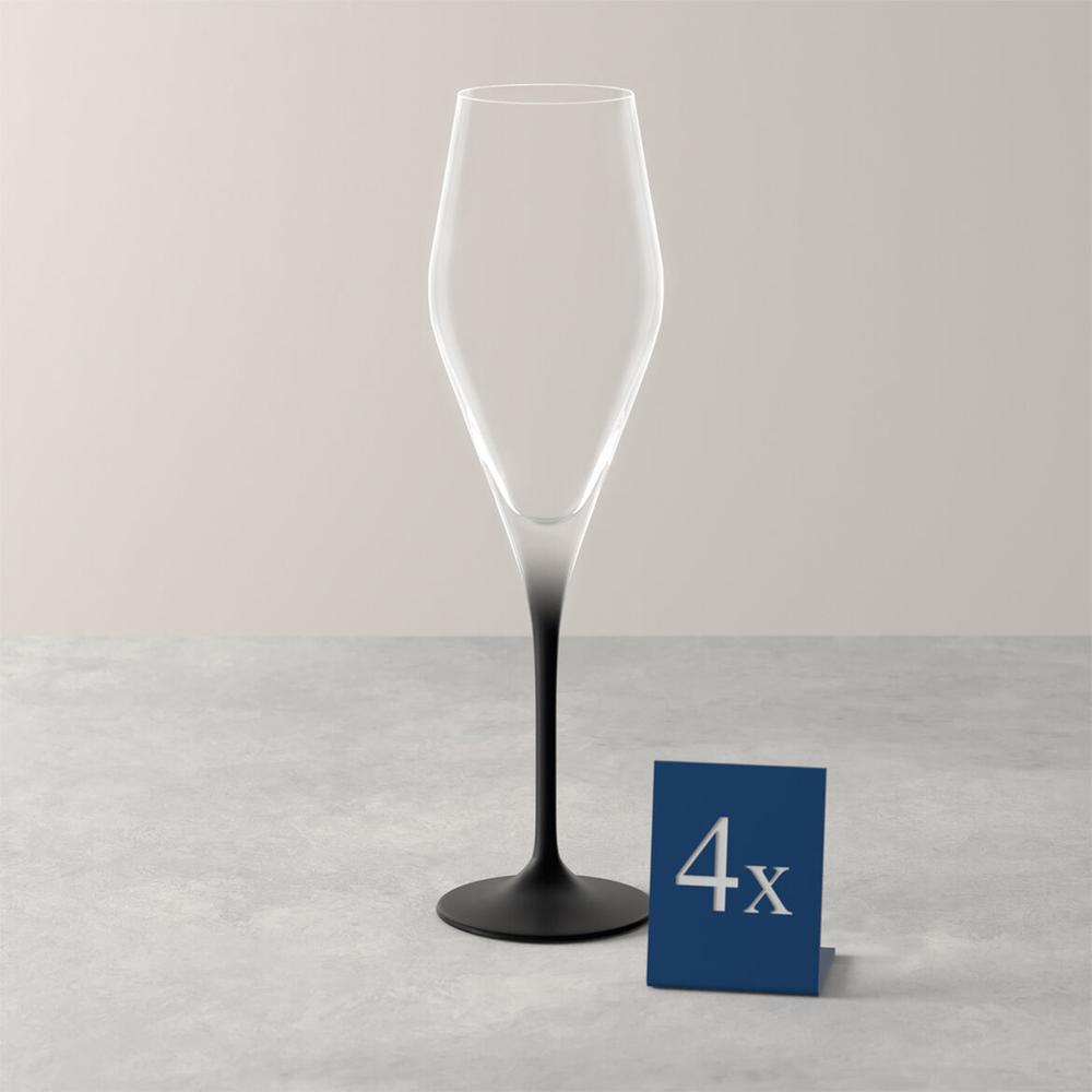 V&B Manufacture Rock Glass pohár szett 4részes pezsgős