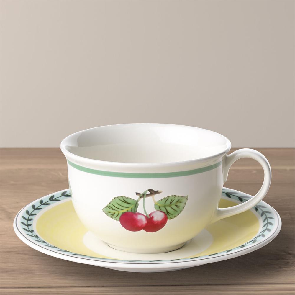 V&B Charm & Breakfast French Garden cappuccinós csésze alátéttel XL