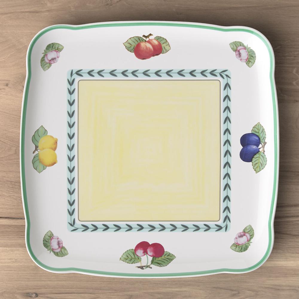 V&B Charm & Breakfast French Garden szögletes kínálótál 30cm