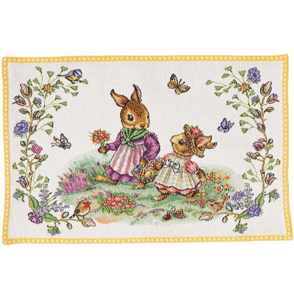 V&B Spring Fantasy gobelin tányéralátét 32x48cm, Séta a réten