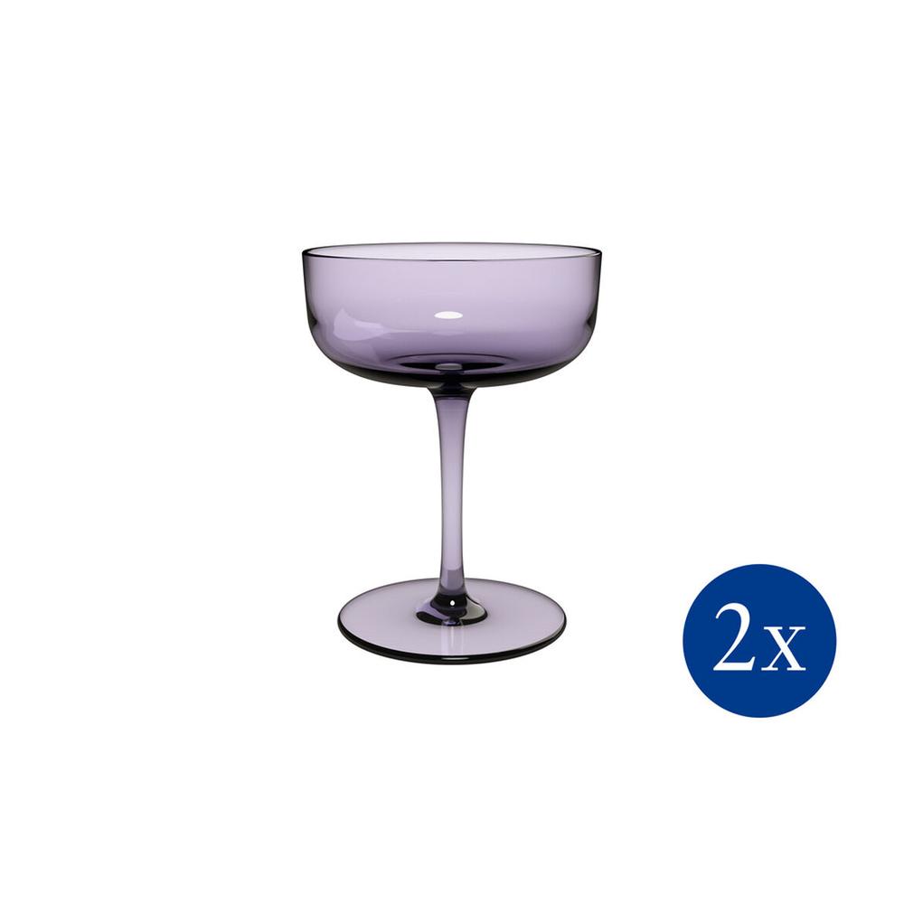 like. by V&B Like Lavender kehely szett 2részes pezsgős-desszertes