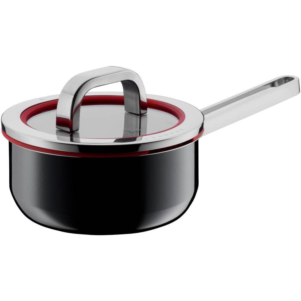 WMF Fusiontec Functional Black tejforraló fedővel 16cm 1,30l