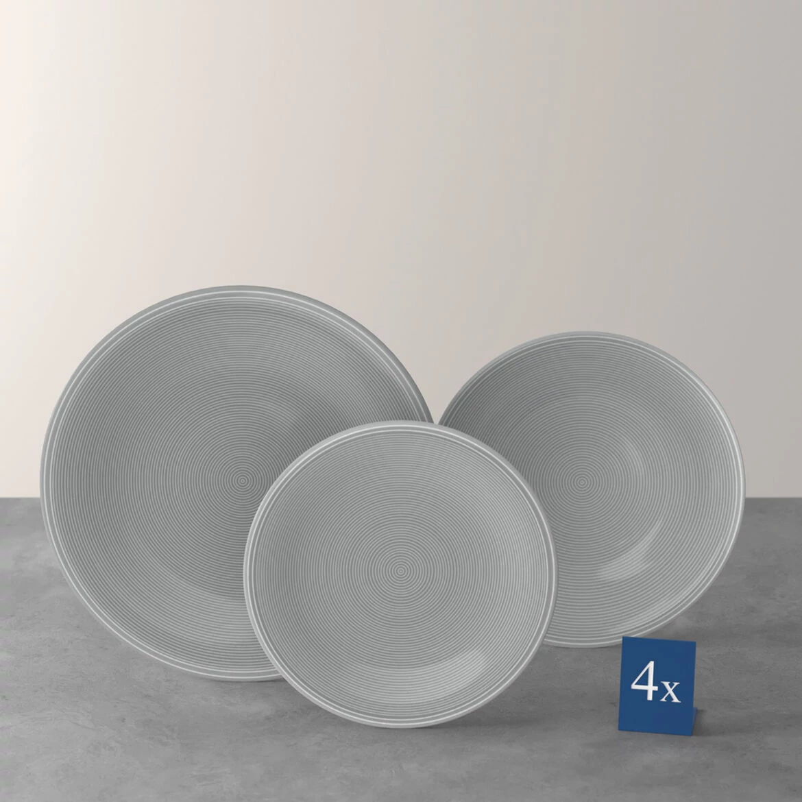 like Color Loop Stone tányér készlet 4személyes 12részes