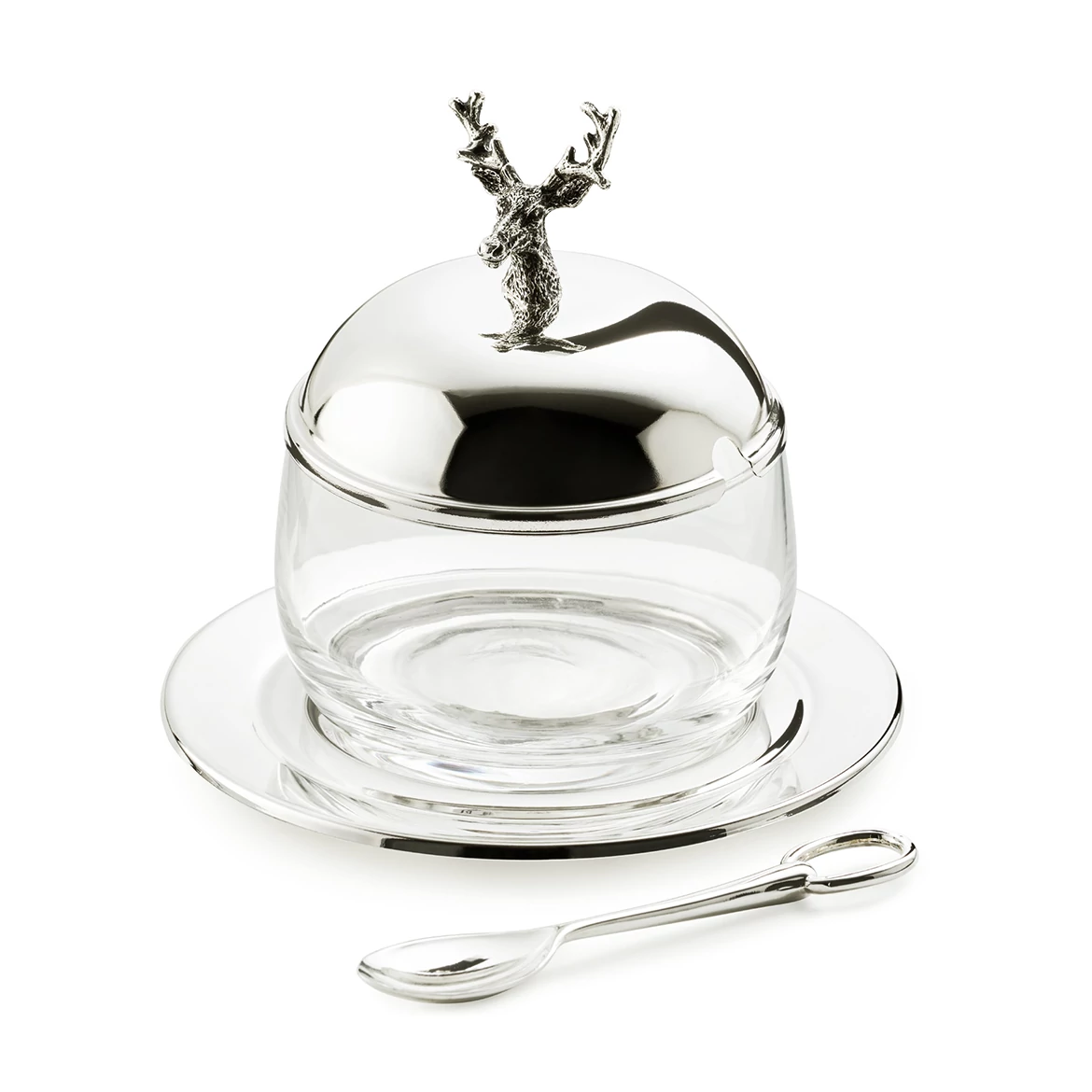 Edzard Stag dzsem-lekvártartó 11cm