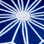 M&A töltött díszpárna CHRISTMAS STAR 45x45cm FB64 sötétkék