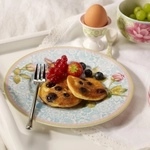 V&B Rose Cottage desszertes-reggelizőtányér 22cm kék