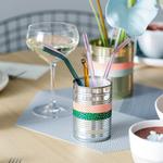 V&B Artesano Hot&Cold Beverages üveg szívószál készlet 4részes