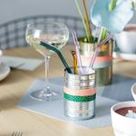 V&B Artesano Hot&Cold Beverages üveg szívószál készlet 4részes