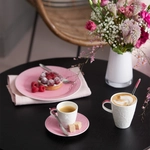 V&B Caffe Club Floral Touch of Rose eszpresszós csésze alátéttel 