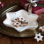 V&B Winter Bakery Delight csillag alakú süteményes tál, Mézeskalács falu