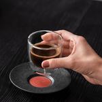 V&B Manufacture Rock Glow alátét cappuccinós csészéhez 17cm