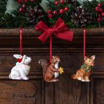 V&B Nostalgic Ornaments karácsonyfadísz szett 3részes, Erdei állatok