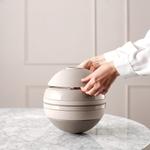 V&B Iconic La Boule gömb alakú étkészlet 2személyes, Pure Beige